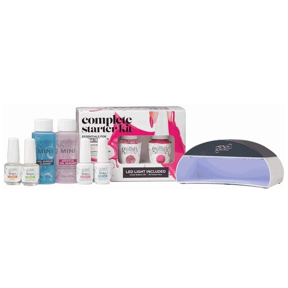 GELISH GEL POLISH STARTER KIT COMES WITH LAMP